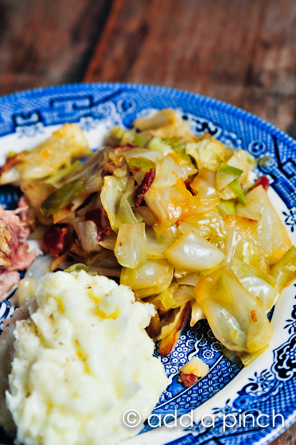 Braised Cabbage with Bacon - Add a Pinch