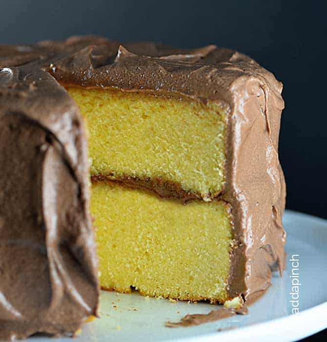 The Best Classic Yellow Cake Recipe - Add a Pinch