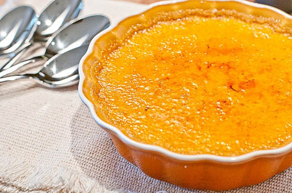 Pumpkin Creme Brulee | ©addapinch.com