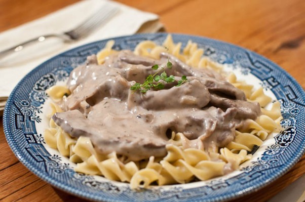 simple beef stroganoff