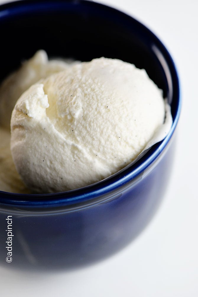 Homemade Vanilla Ice Cream - Add a Pinch