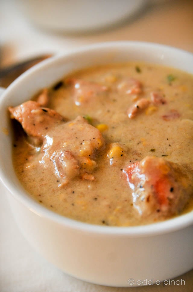 What is a quick chicken corn chowder recipe?