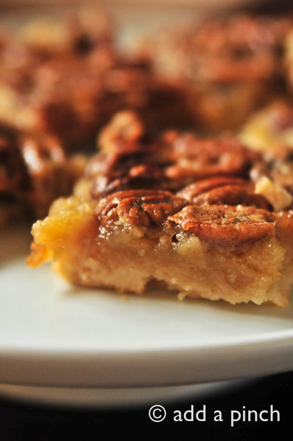 Southern Pecan Pie Bars - Cooking | Add a Pinch | Robyn Stone