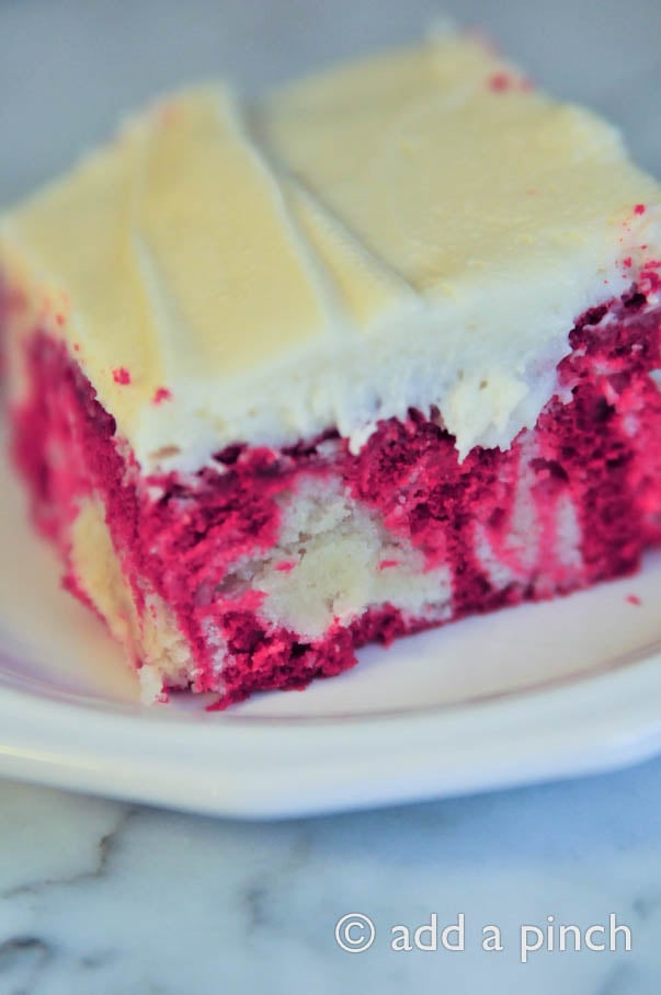 Red Velvet Marble Bundt Cake - Mom Loves Baking