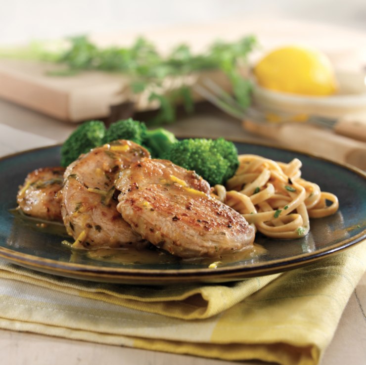 Pork Medallions with Lemon Garlic Sauce Recipe