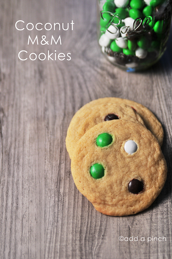 Coconut M&M Cookies