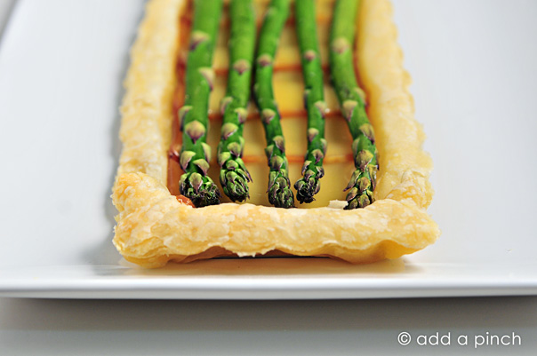 Asparagus Tart Recipe | ©addapinch.com