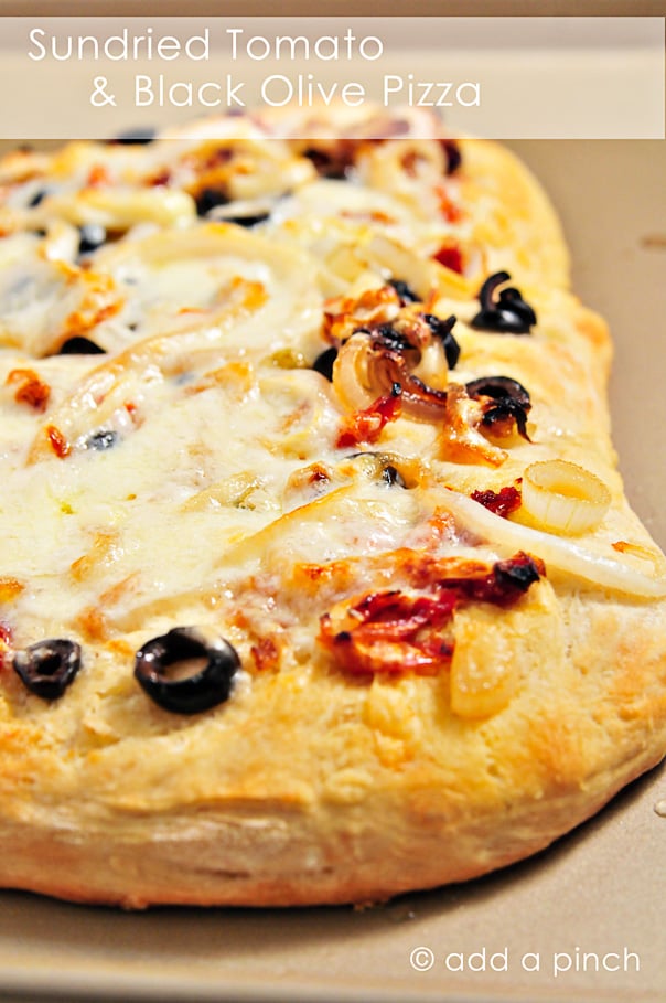 Sundried Tomato and Black Olive Pizza