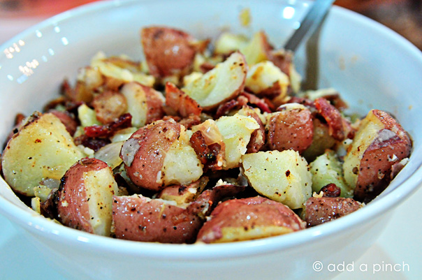 Warm Potato Salad With Bacon And Onion Recipe Add A Pinch