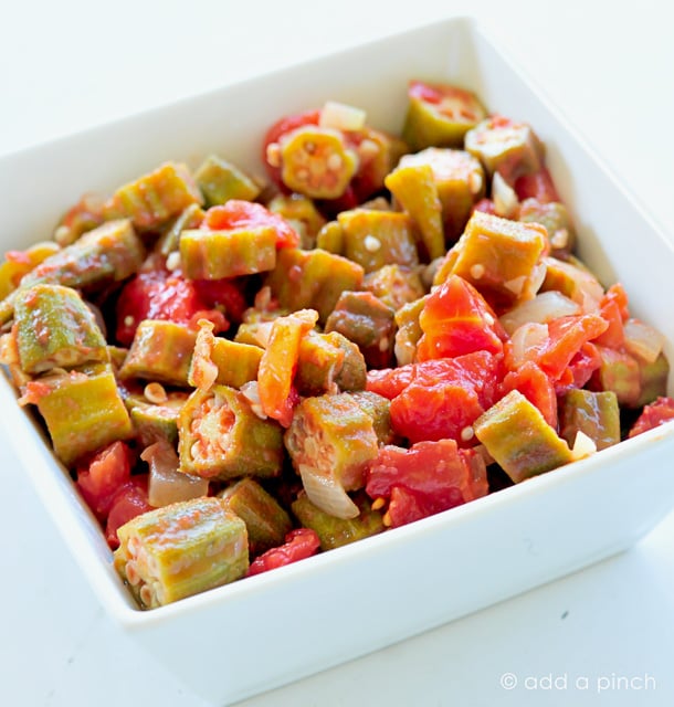 Okra and Tomatoes | Add a Pinch
