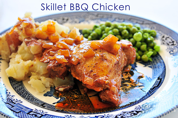 Skillet-BBQ-Chicken from addapinch.com