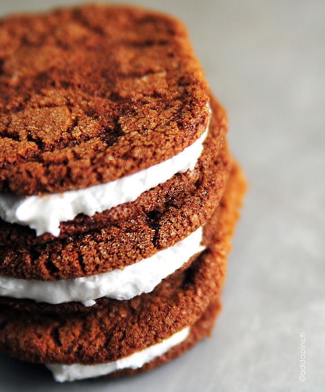 ginger molasses creme pies