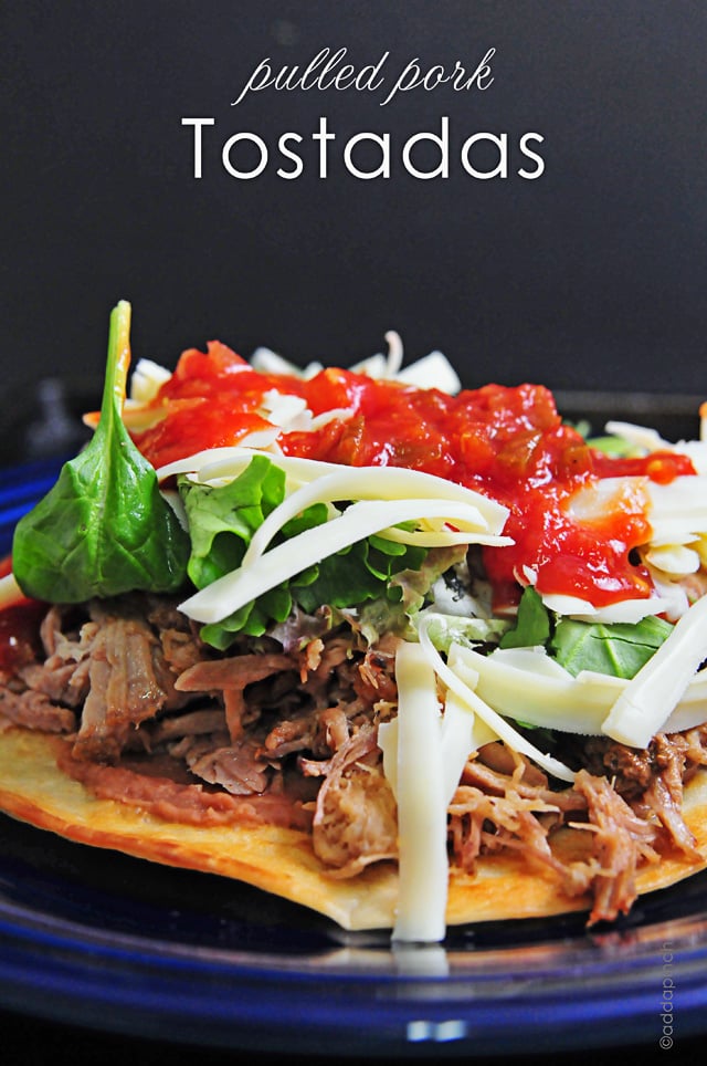 Pulled Pork Tostadas Recipe - Add a Pinch