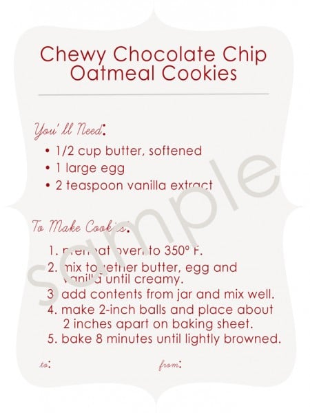 Chocolate Chip Cookie Mix + Printable - Cooking | Add a Pinch