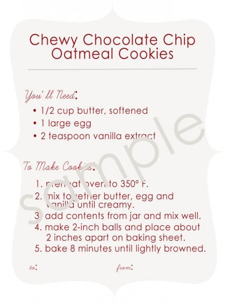 chocolate chip cookie mix printable cooking add a pinch