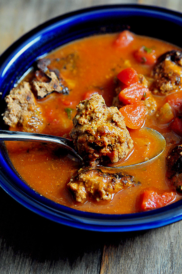 Meatball Soup Recipe - Cooking | Add a Pinch | Robyn Stone