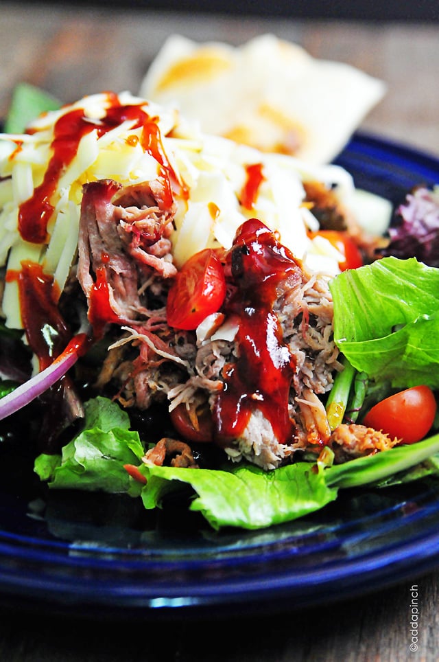 Pulled Pork Enchilada Salad Recipe - Cooking | Add a Pinch