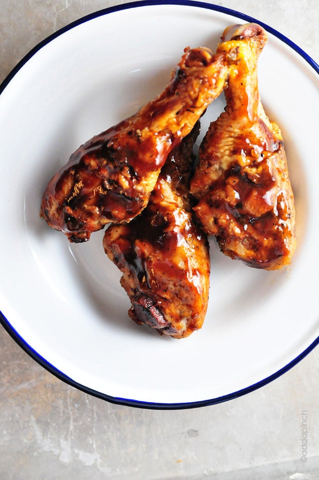 BBQ Chicken Legs | addapinch.com