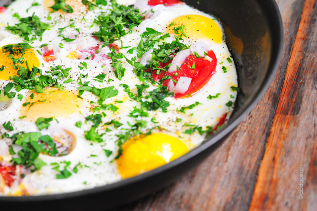 Tomato Baked Eggs Recipe - Add a Pinch