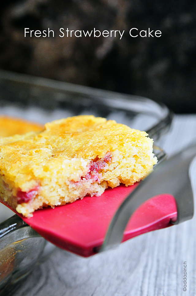 Strawberry Cake Recipe | addapinch.com