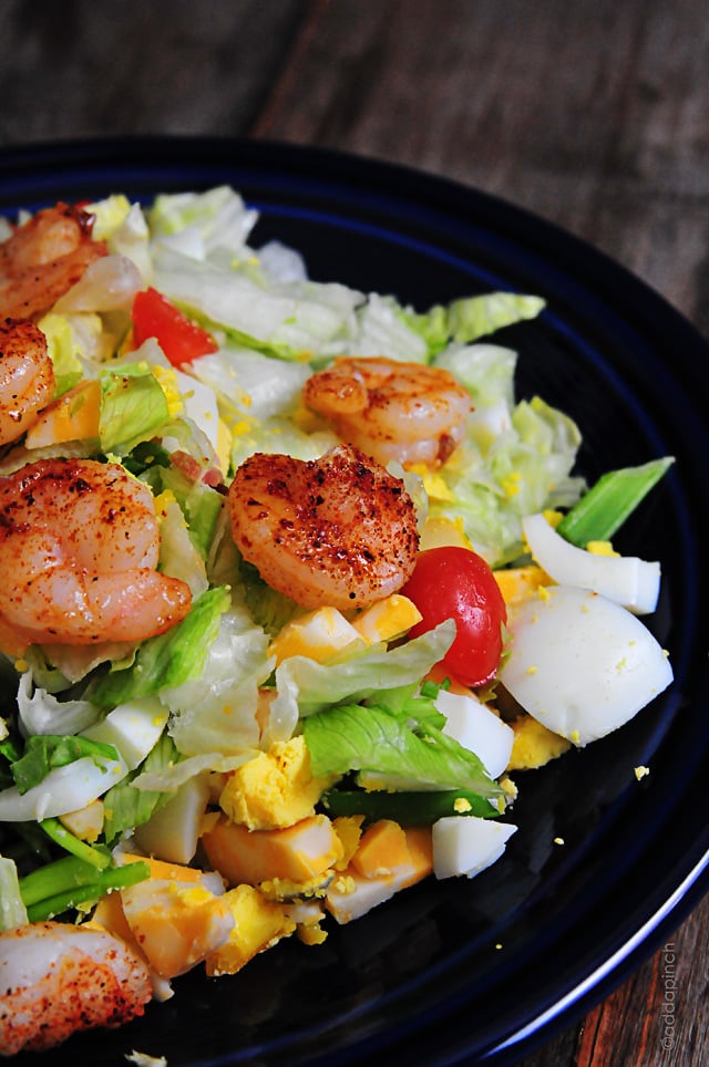 Blackened Shrimp Salad | addapinch.com