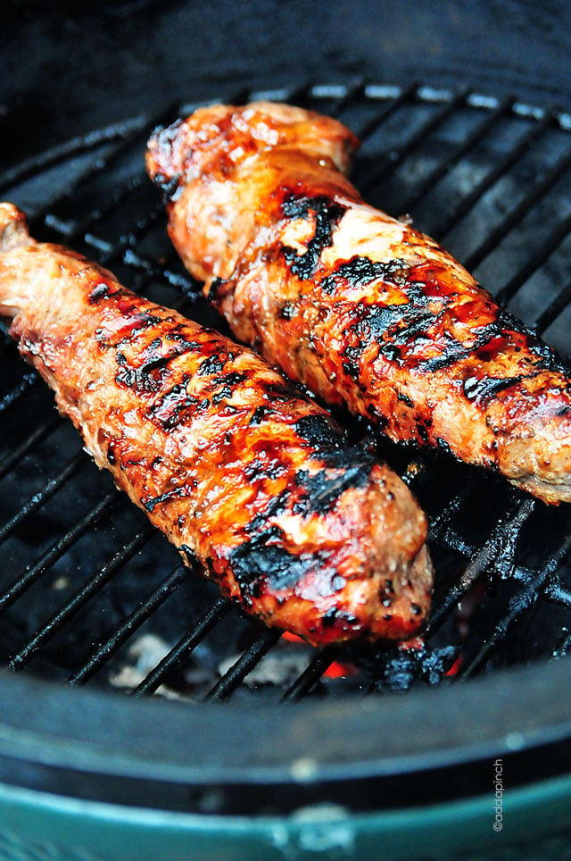 Pork tenderloin on outlet the big green egg