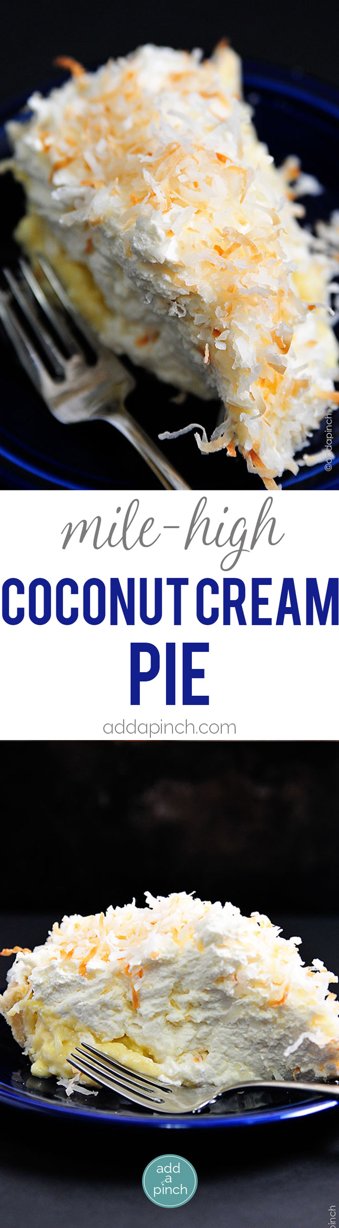 Coconut Cream Pie Recipe - Coconut Cream Pie is a classic. This creamy, dreamy pie recipe will quickly become a family favorite! // addapinch.com