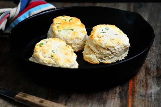 Parmesan Chive Biscuits Recipe | ©addapinch.com