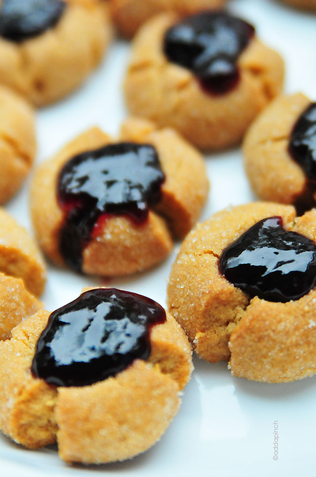 Peanut Butter Jelly Thumbprint Cookies Recipe | add