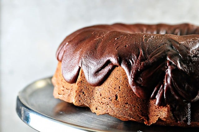 Chocolate Pound Cake Recipe | ©addapinch.com