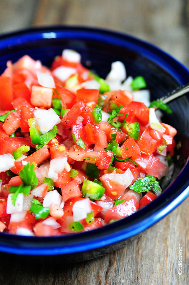 Pico de Gallo Recipe | ©addapinch.com