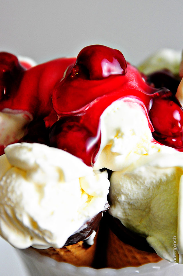 Cherry Cheesecake Ice Cream | @addapinch.com
