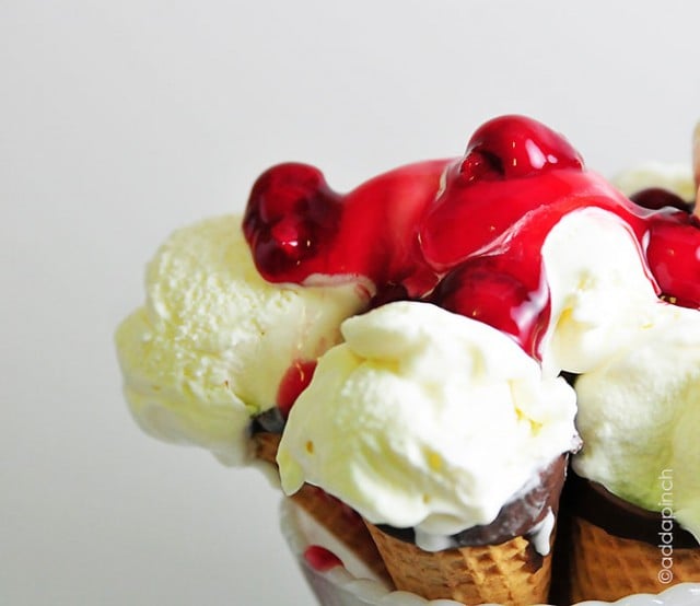 Cherry Cheesecake Ice Cream | ©addapinch.com