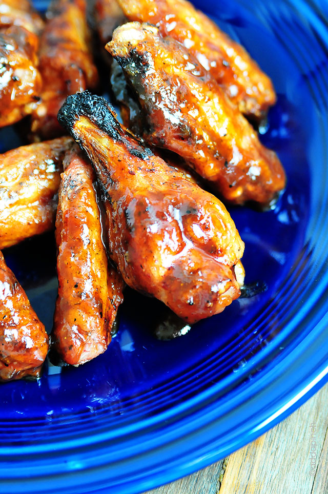 Peach BBQ Chicken Recipe | ©addapinch.com