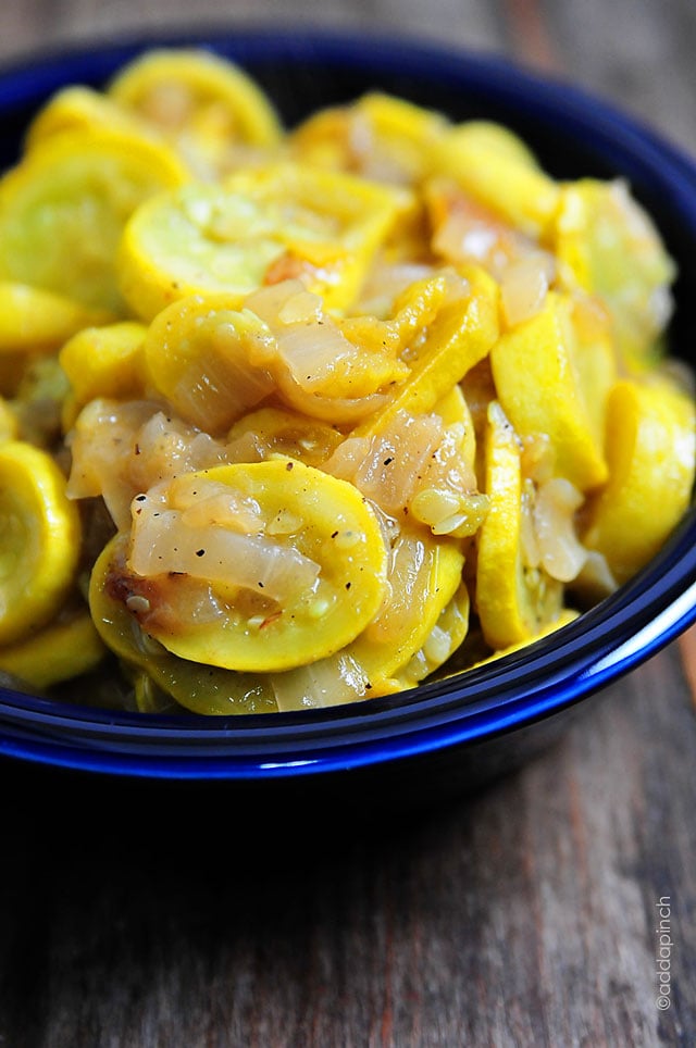 Squash and Onions Recipe | ©addapinch.com