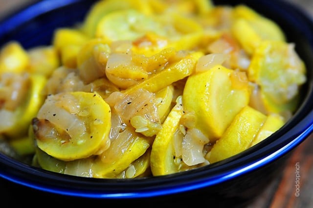 Squash and Onions Recipe | ©addapinch.com