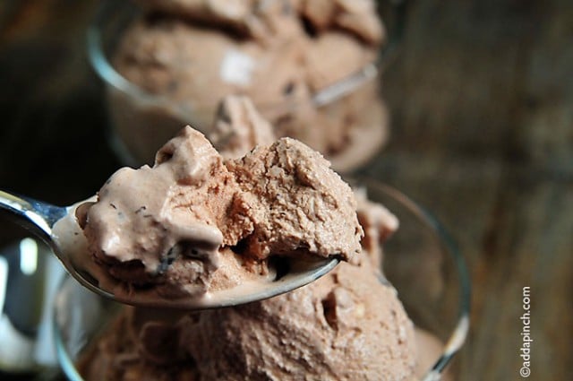 Chocolate Ice Cream Recipe | ©addapinch.com