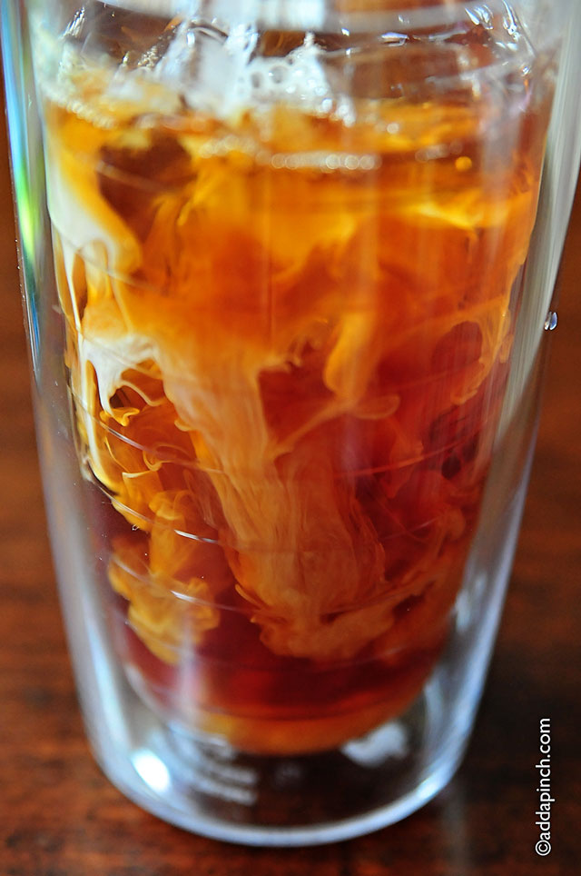 Iced Coffee Tea Recipe | ©addapinch.com