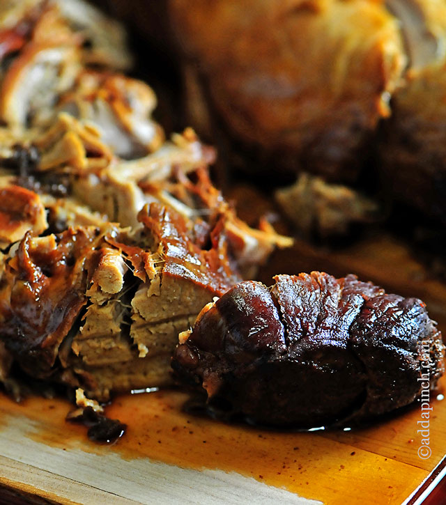 Balsamic Pork Tenderloin Recipe | ©addapinch.com