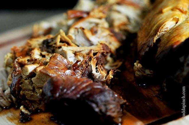 Balsamic Pork Tenderloin Recipe | ©addapinch.com