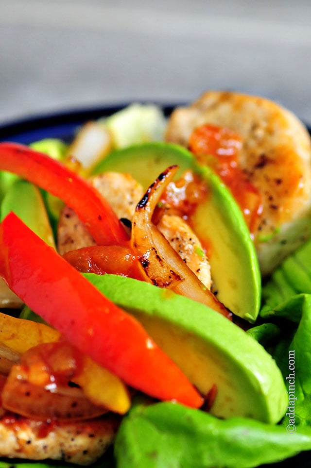 Chicken Fajita Lettuce Wraps Recipe | ©addapinch.com