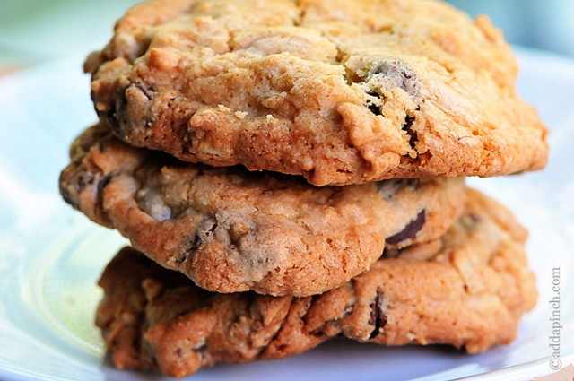 Chocolate Chip Peanut Butter Chip Cookies | ©addapinch.com