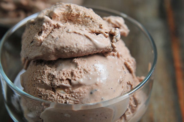 Chocolate Ice Cream Recipe | ©addapinch.com