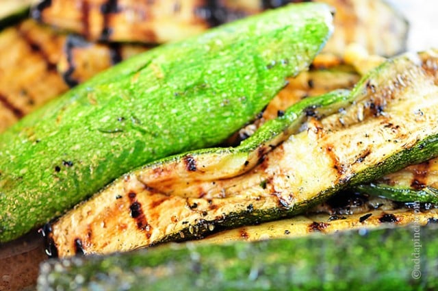 Grilled Zucchini Recipe | ©addapinch.com