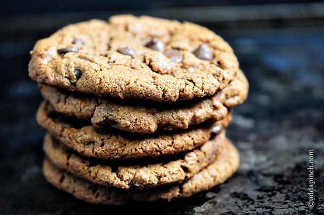 Nutella Chocolate Chip Cookies | ©addapinch.com