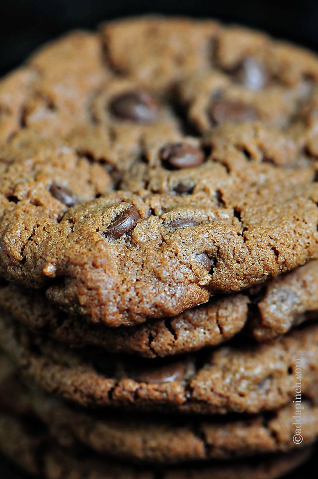 Nutella Chocolate Chip Cookies | ©addapinch.com