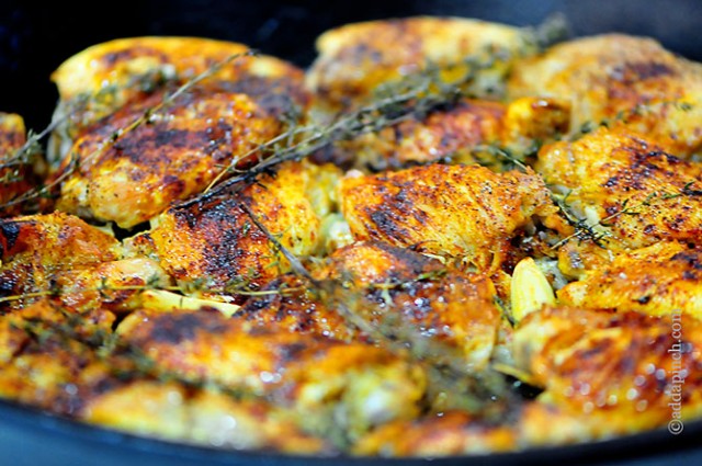 Skillet Roasted Chicken Recipe - Add a Pinch