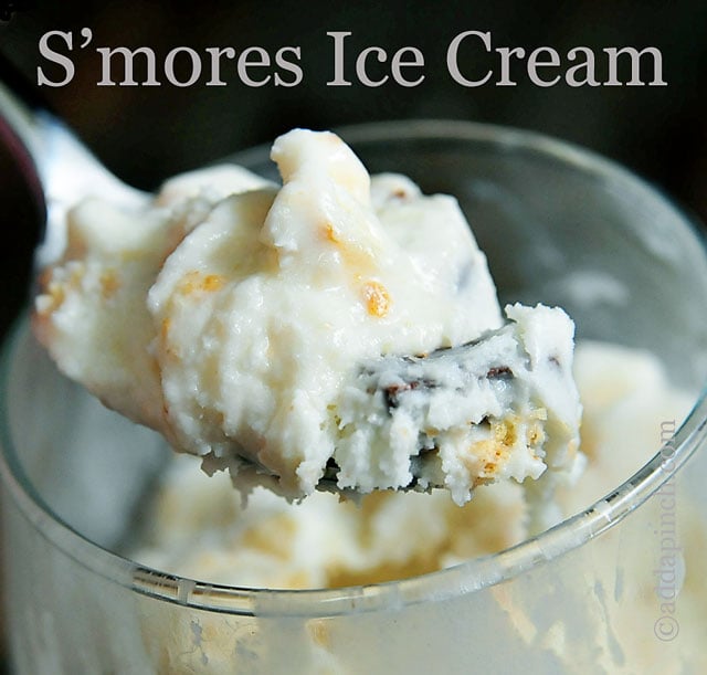 Smores Ice Cream Recipe | ©addapinch.com