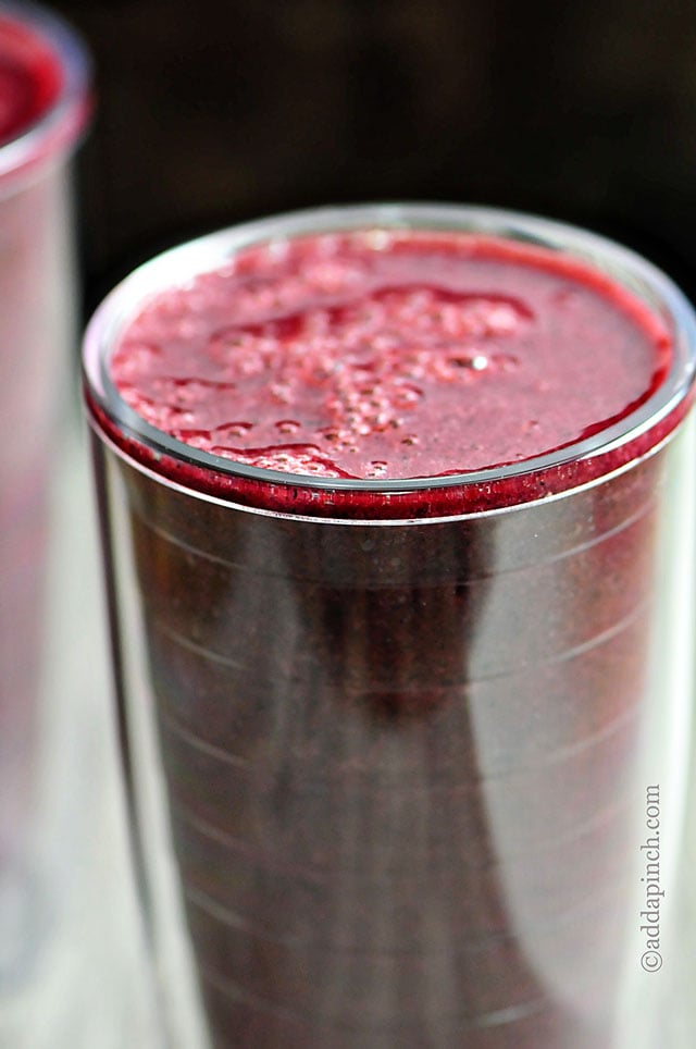 Blueberry Watermelon Smoothie Recipe | ©addapinch.com