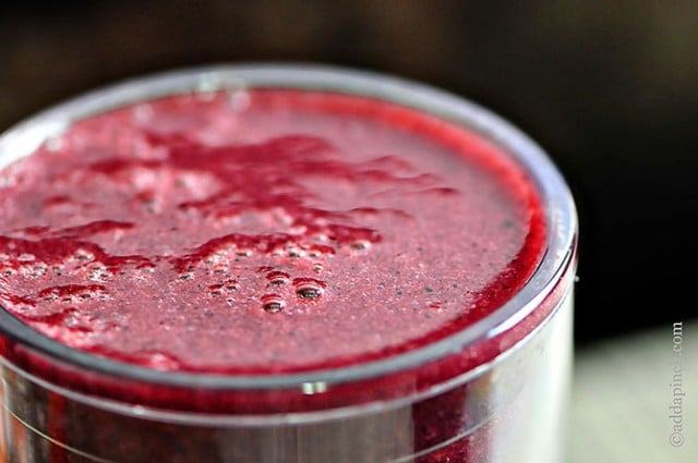 Blueberry Watermelon Smoothie Recipe | ©addapinch.com